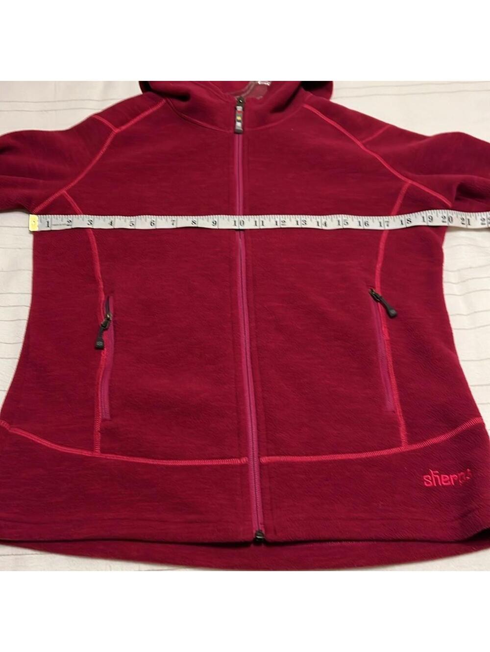 Sherpa Adventure Gear Raspberry Fleece Full Zip Hooded Jacket Women's Small - Picture 3 of 6